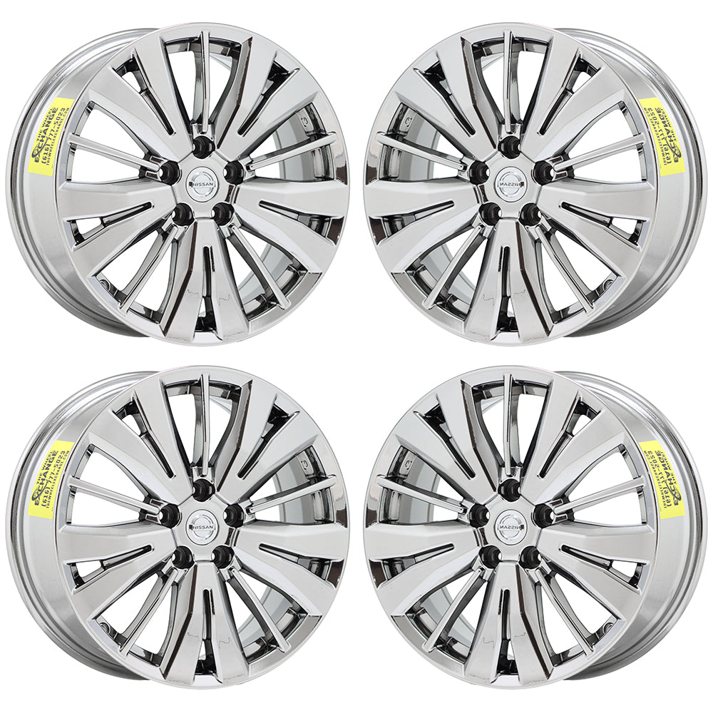 18" Nissan Pathfinder Bright Chrome wheels rims Factory OEM set 4 62742 EXCHANGE